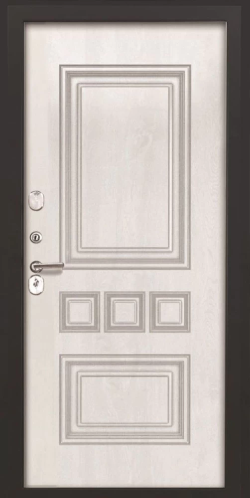 Входная дверь ДвериПРО L-Термо серебро фл-608 винорит white DPRO191053 внутренняя сторона