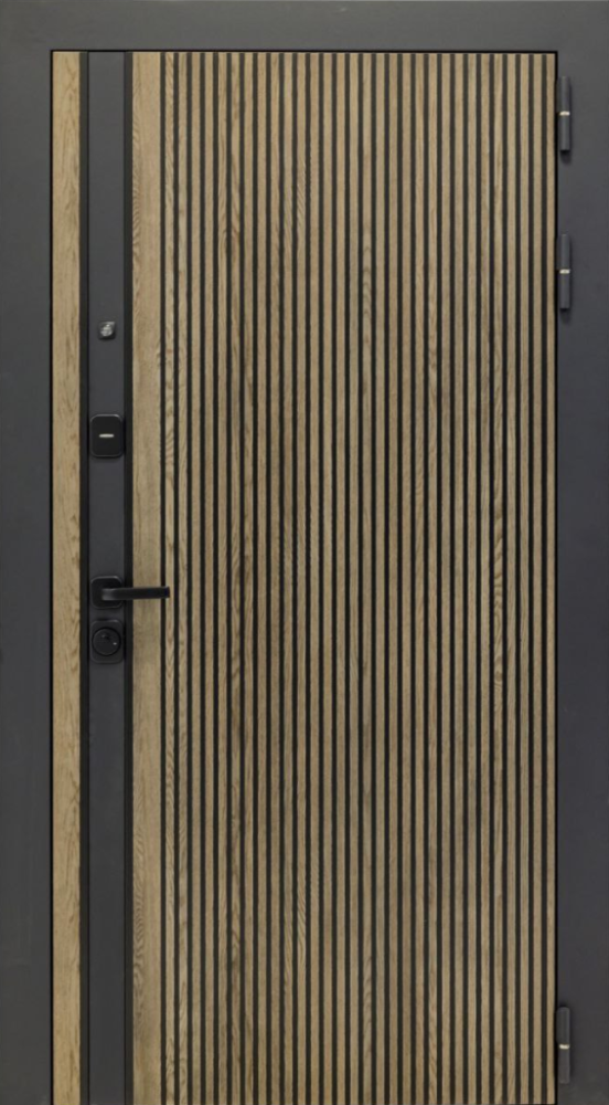 Входная дверь ДвериПРО Rosna Экошпон СБ-3 (16мм, капучино) DPRO196968 внешняя сторона